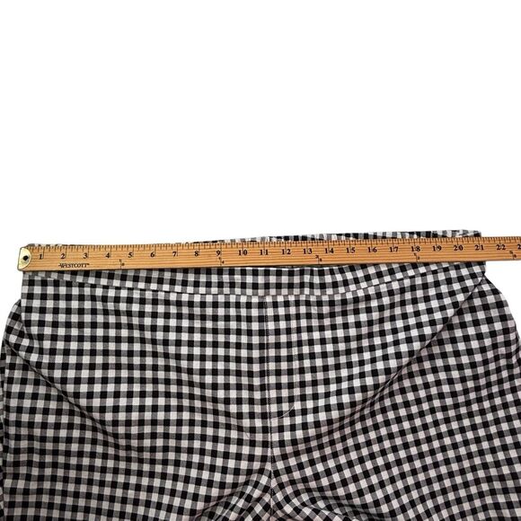 Isaac Mizrahi Live Womens Plus 24W Gingham Stretch Elastic Waist Pull-On Pants - Picture 9 of 16